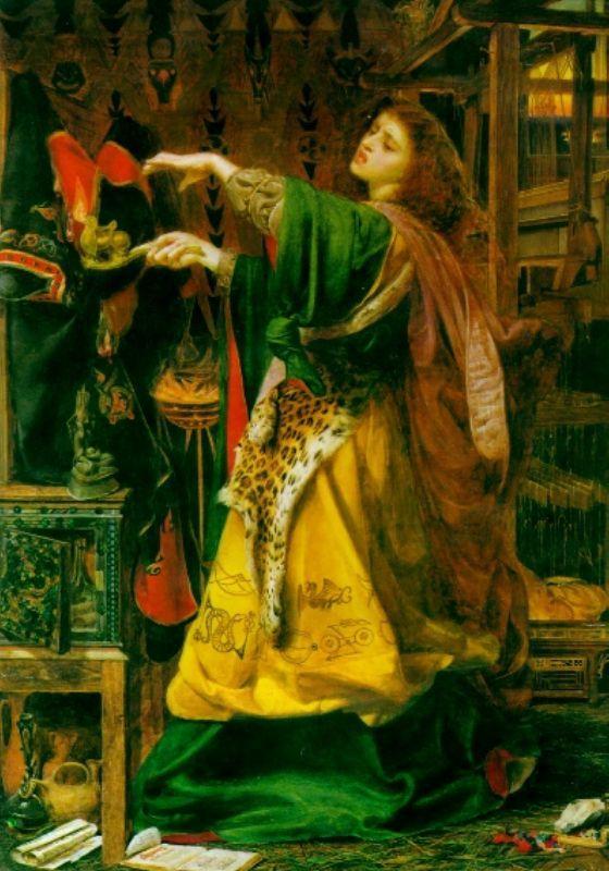 Anthony Frederick Augustus Sandys Morgan Le Fay (Queen of Avalon) China oil painting art